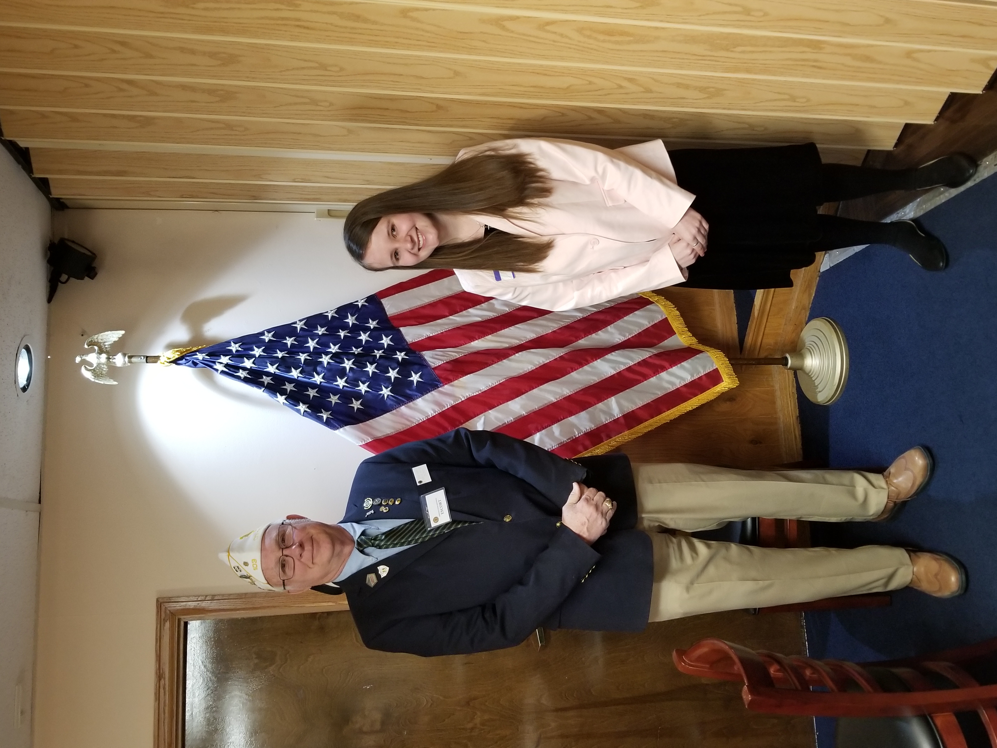 Oratorical Contest winner Paige Kastens
